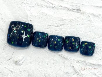 ネイルメゾン 池袋店(NAIL MAISON)/キラキラブルー¥9000