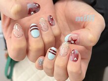 ミリネイルズ(milli nails)/ブルー×レッド