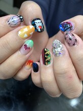 レディグリッター(Lady glitter)/鬼滅の刃ネイル