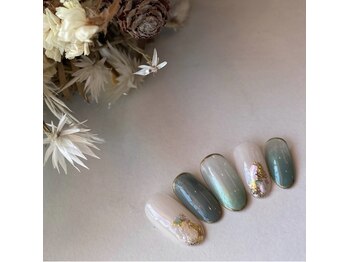 ロータス Lotus/グリーンカラーネイル