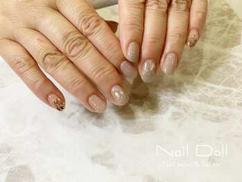 ネイルドール(Nail Doll)/マグネット×シェル パープル