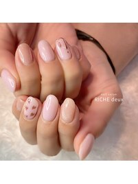 とろん♪ハートミラーネイル