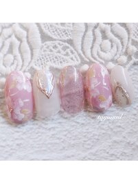 ニュアンス春ネイル♪