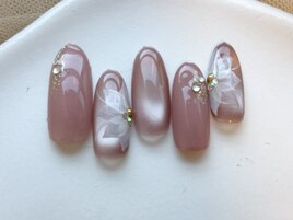 ニュアンスフラワーネイル