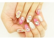 【ハンド】オフ込デザインプラスコース(2時間アートやり放題)　\7700