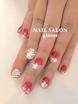 ネイルサロン グリッター(NAIL SALON glitter)/成人式ネイル