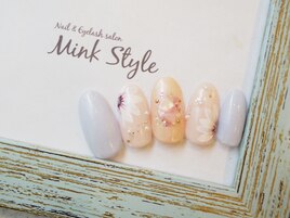 パステルフラワーネイル