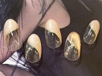 シエルネイルスタジオ 新宮店(Ciel nail studio)/【マグネット斜めフレンチ】