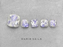 マリーネイルズ 横浜店(MARIE NAILS)/フット定額￥7,700 ピンク 0704c