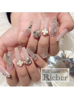 エスフィーネイルサロン リシェル(Esfy nailsalon Richer)/キラキラネイル