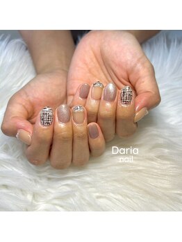 ダリア(Daria)/ショートツイードネイル