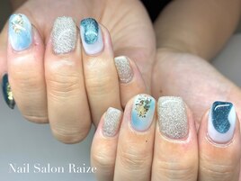 ニュアンスネイル/ブルーネイル