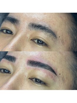 ボスブロウ 藤が丘駅前店(BOSS BROW)/ 【メンズ眉毛】　before　after