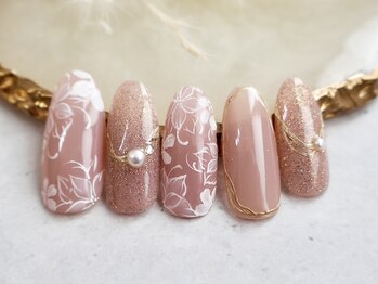 ロシェ(Rocher)/手書きブライダルネイル/Rocher