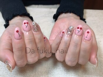 ダイフクネイルズ(Daifuku nails)/チェリー定額ネイル