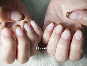 ケイアイエムネイル(KIM nail)/brown french