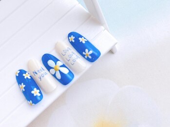 ネイルサロン&スクール ジーナ(GINA)/ポップなフラワーネイル