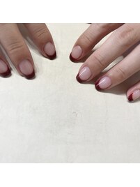 フレンチネイル　¥6000