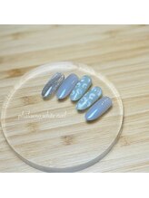 ファレノホワイト/定額ネイルデザイン/秋