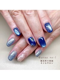 花火ネイル【押上ネイルサロン】