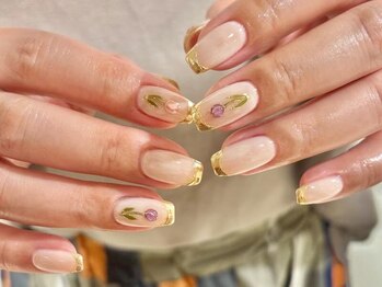 イリル(ibrel)の写真/【オーダーメイドネイルチップ5500円★】デザイン豊富にご用意!手書き風デザインも得意!カラー変更も可能◎