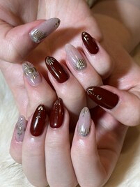 くすみカラーネイル