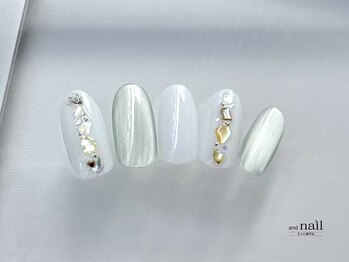 アンドラッシュ アンドネイル 本郷三丁目駅前店(and lash/and nail)/summer design*.°/ベーシック