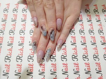ネイル リッチ(Nail Rich)/大理石風スカルプ☆