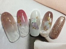 ネイルサロン リリオ(Nail Salon Ririo)/シェル金箔アートネイル