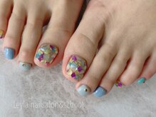 レイラ ネイルサロンアンドスクール(Leyla nailsalon&school)/No128　シェル埋め尽くしネイル