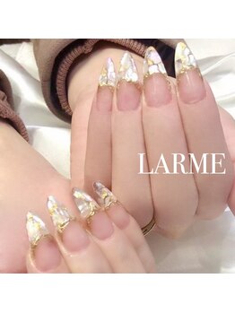 ラルム ネイル サロン(LARME NAIL SALON)/【スカルプ】／シェルフレンチ