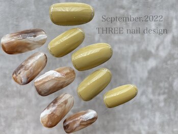 スリー(THREE)/September 2022/nail design