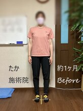 たか施術院/腰痛 関節の痛 めまい 初～1ヶ月