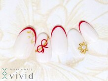 メイクプラスネイル ヴィヴィッド(MAKE+NAIL vivid)/＊冬ブライダルネイル＊