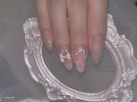 きらきらちゅるん韓ドルネイル