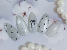 キラキラネイル 川口 南鳩ヶ谷店/可愛いドットマグネット