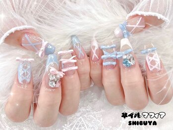 ネイルマフィア 渋谷(NAIL MAFIA)の写真/【圧倒的な技術力】JAN本部認定講師在籍の実力派!お爪に優しい一層残しのフィルイン導入」モチの 良さも◎