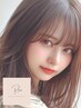 《カール感UP》美容液コーティング付韓国アイドル風束感上まつげパーマ￥3080