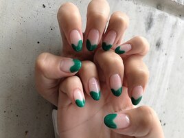 変形フレンチネイル