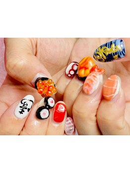 手描きアートが得意なサロン