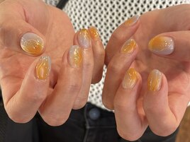 orange × blue clear