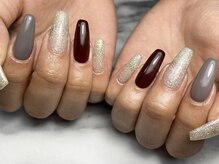 ネイルサロン アール(Nail salon R)/ワンカラー×フラッシュ
