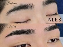 アイラッシュネイルサロン アレス 菊名店(ales)/MEN'Sアイブロウワックス脱毛