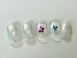ミラー丸ホロ花個性派¥6000