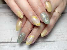 トゥーシェネイルズ(Touche'nails)/押し花ネイル