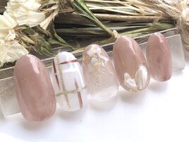 チェック風×シェル◆￥7990