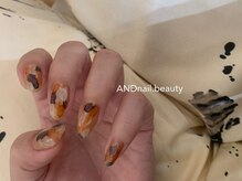 アンドネイル ビューティー(AND nail,beauty)/夏ネイル/水彩画ネイル