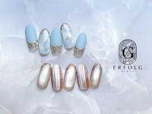 ネイルサロン エアフォルク 銀座(Erfolg)/バカラとマーブルネイル