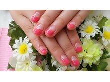 プルミエ ネイル(Premier Nail)/斜めフレンチ☆ピンク