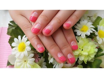 斜めフレンチ☆ピンク